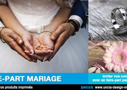 Faire-part mariage, Ile de La Réunion