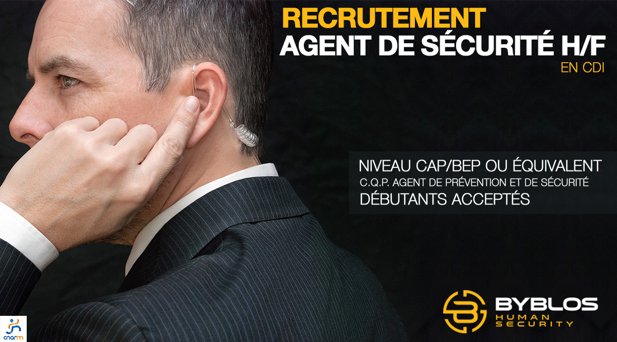 Recrutement emploi Agent Sécurité - Février 2018 - CNARM - BYBLOS